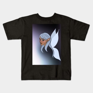 pale blue edgy fairy Kids T-Shirt